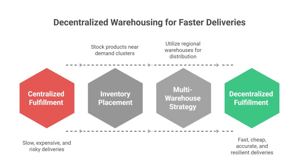 Decentralized Warehousing for Faster Delivery