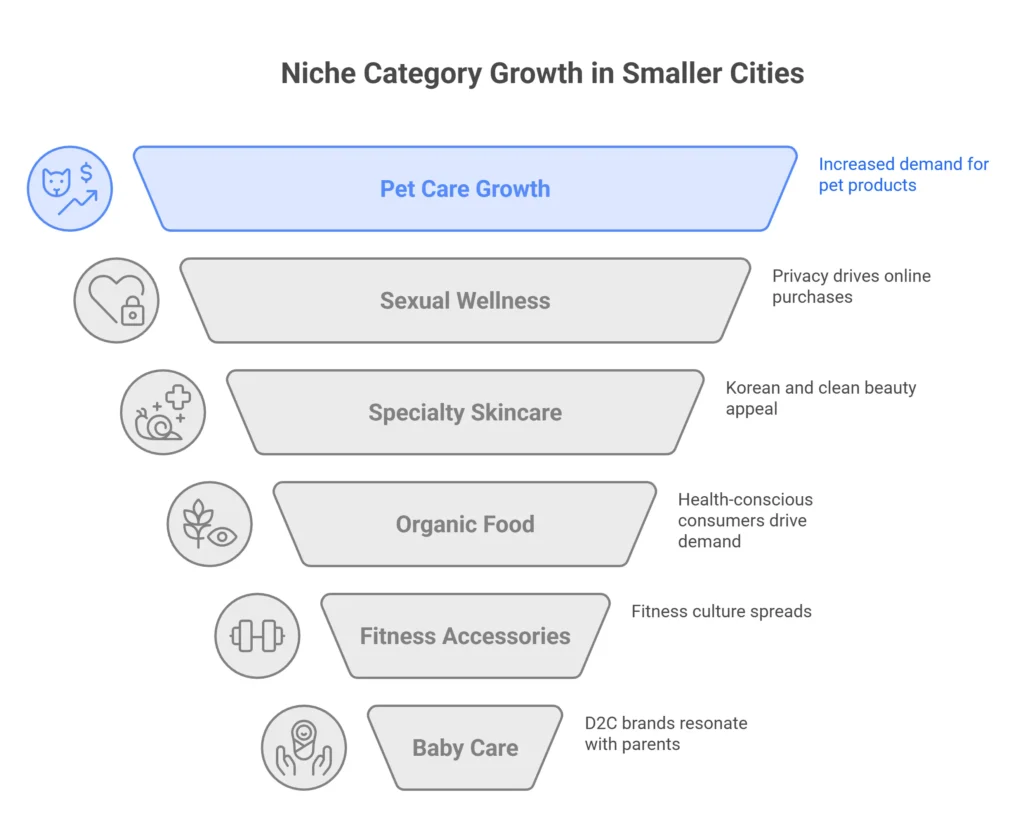 Niche Category Growth in Smaller Cities