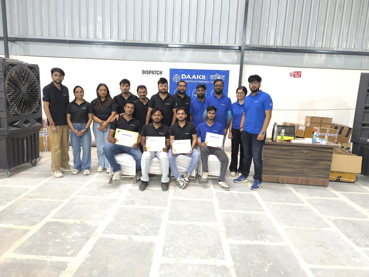 Team DAAKit at Delhi Warehouse